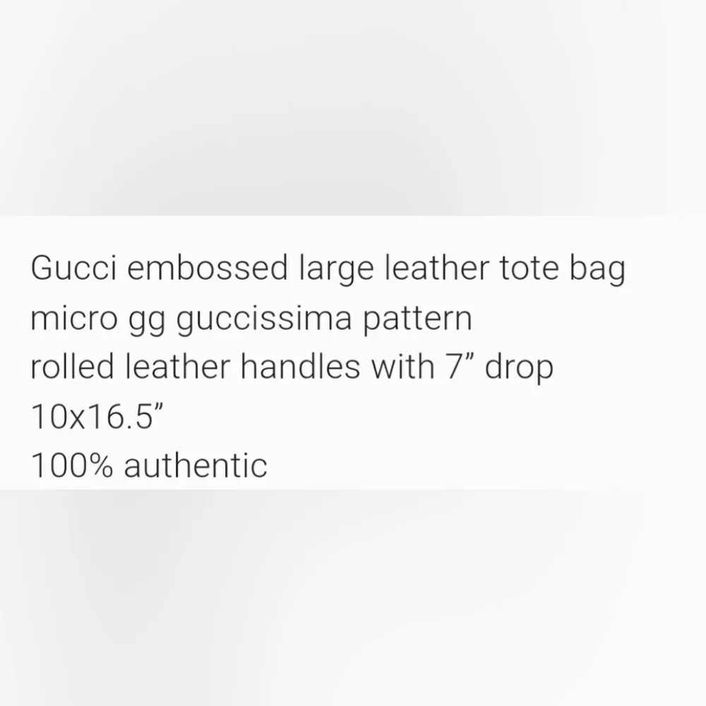 Gucci micro leather guccissima tote bag - Picture 7 of 16